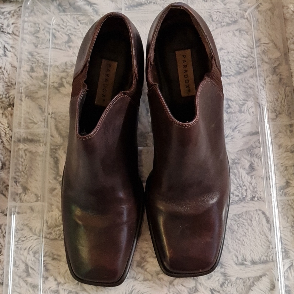 Paradox Square Toe Heel Boots